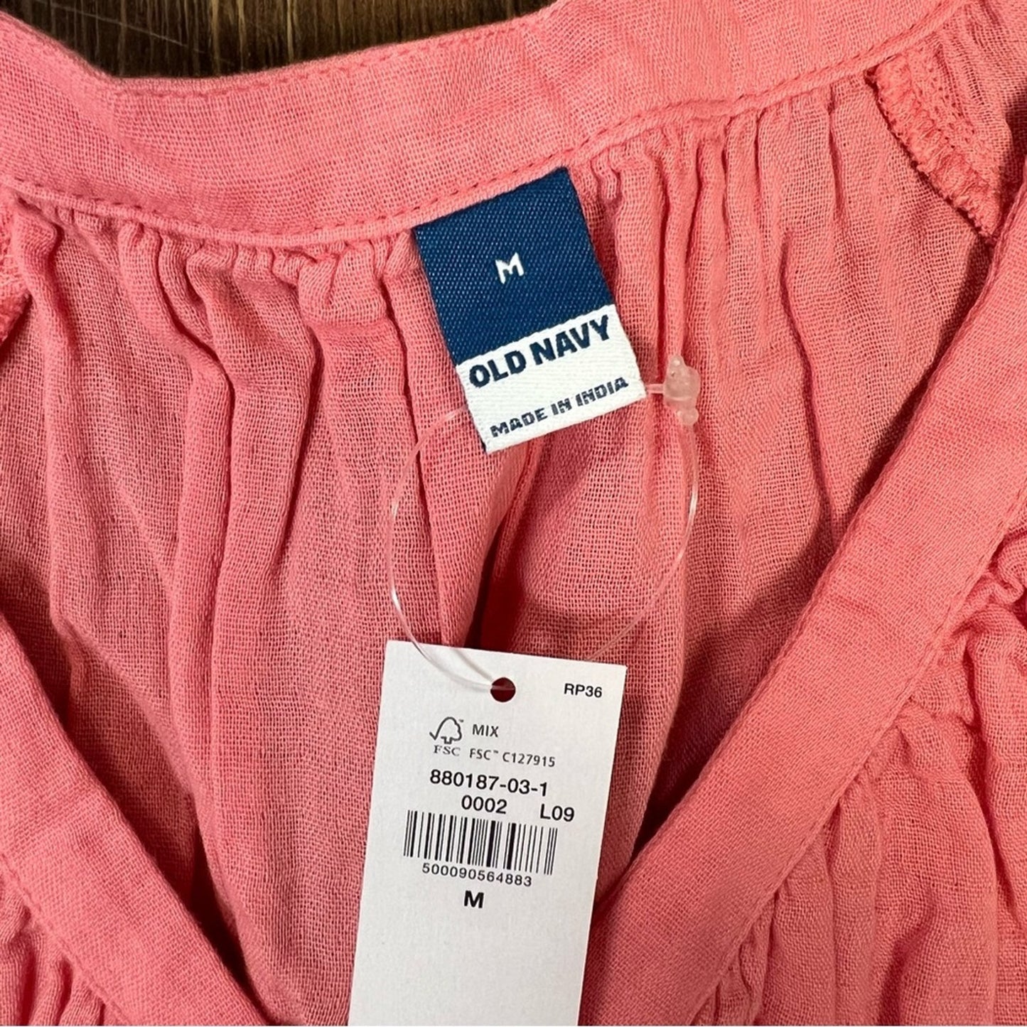 🆕 Old Navy Flutter-Sleeve V-Neck Swing Blouse SZ MED