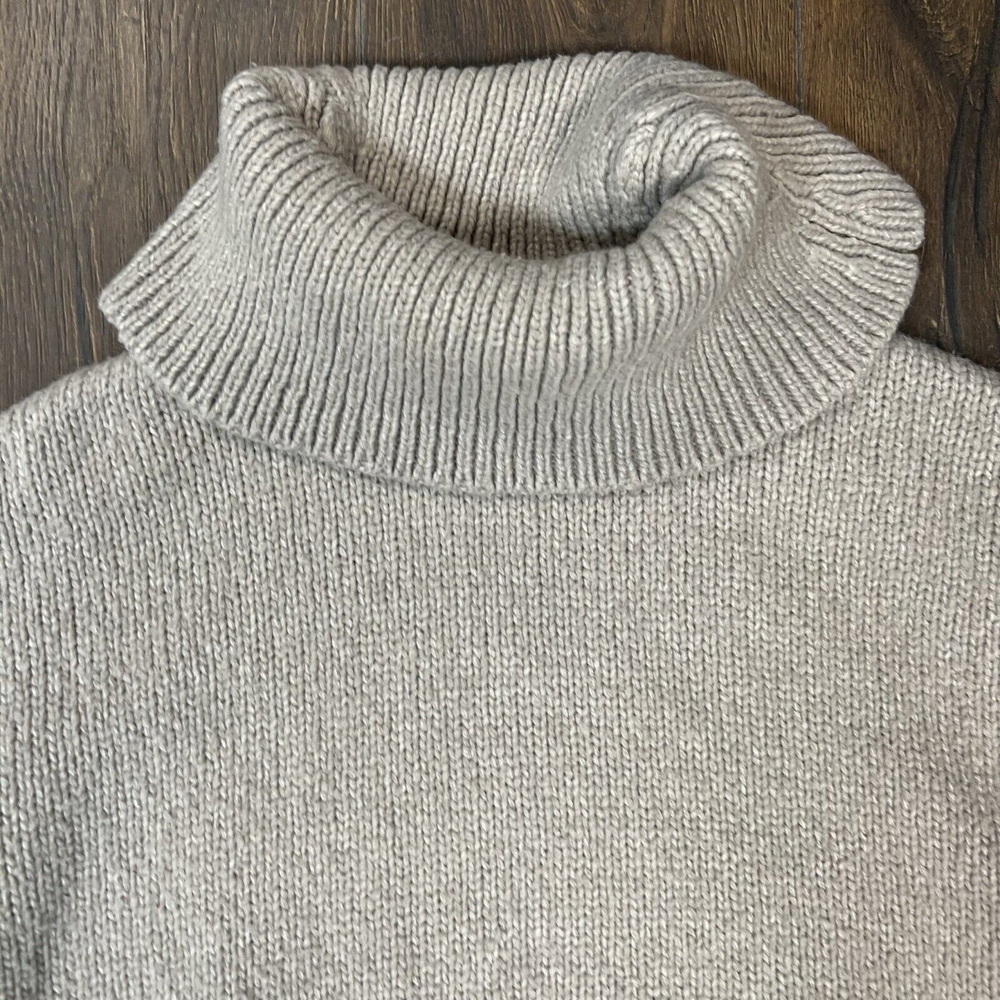 Banana Republic Chunky Cowl-Neck Cropped Sweater In Beechwood Size XS