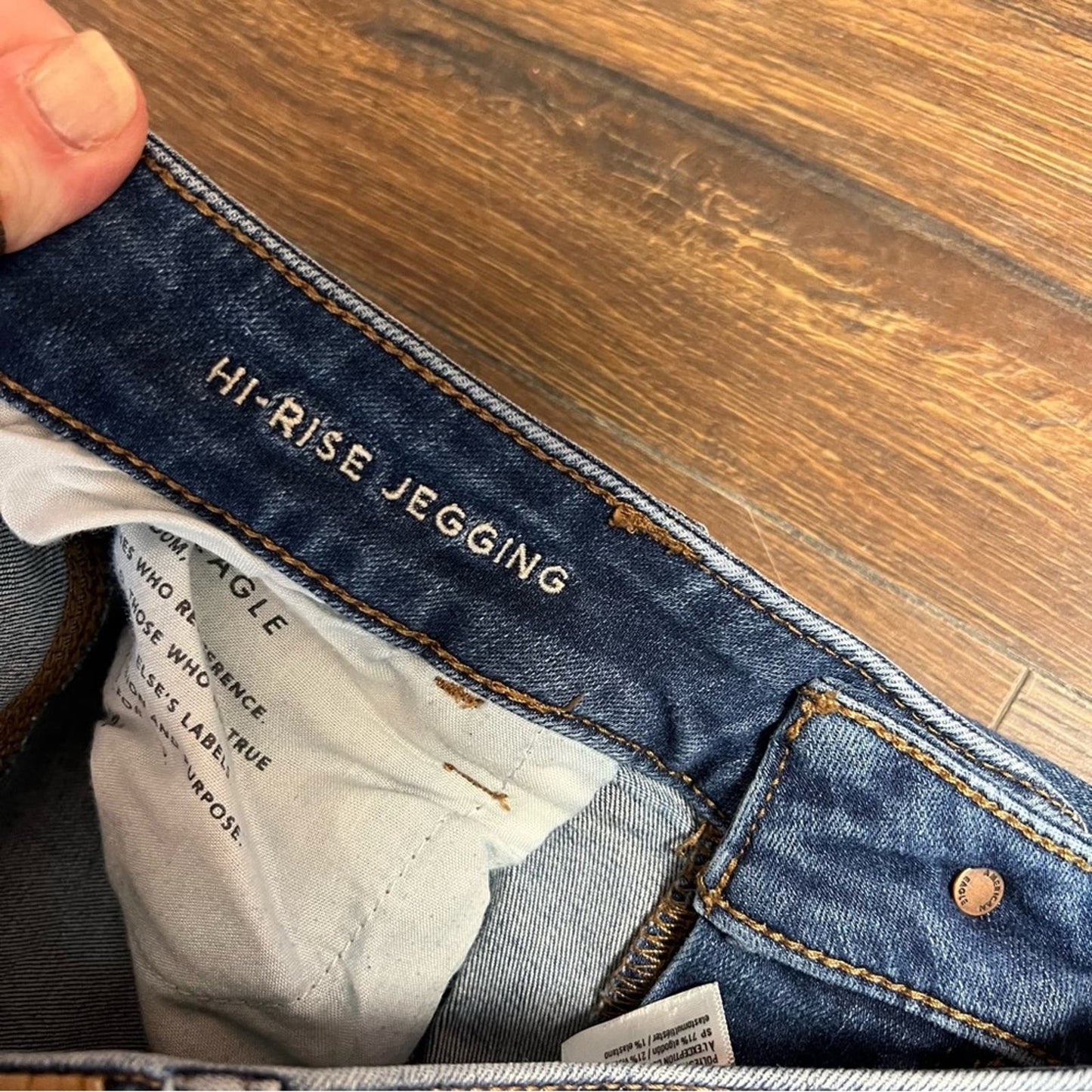 American Eagle high-rise jegging SZ 16 short
