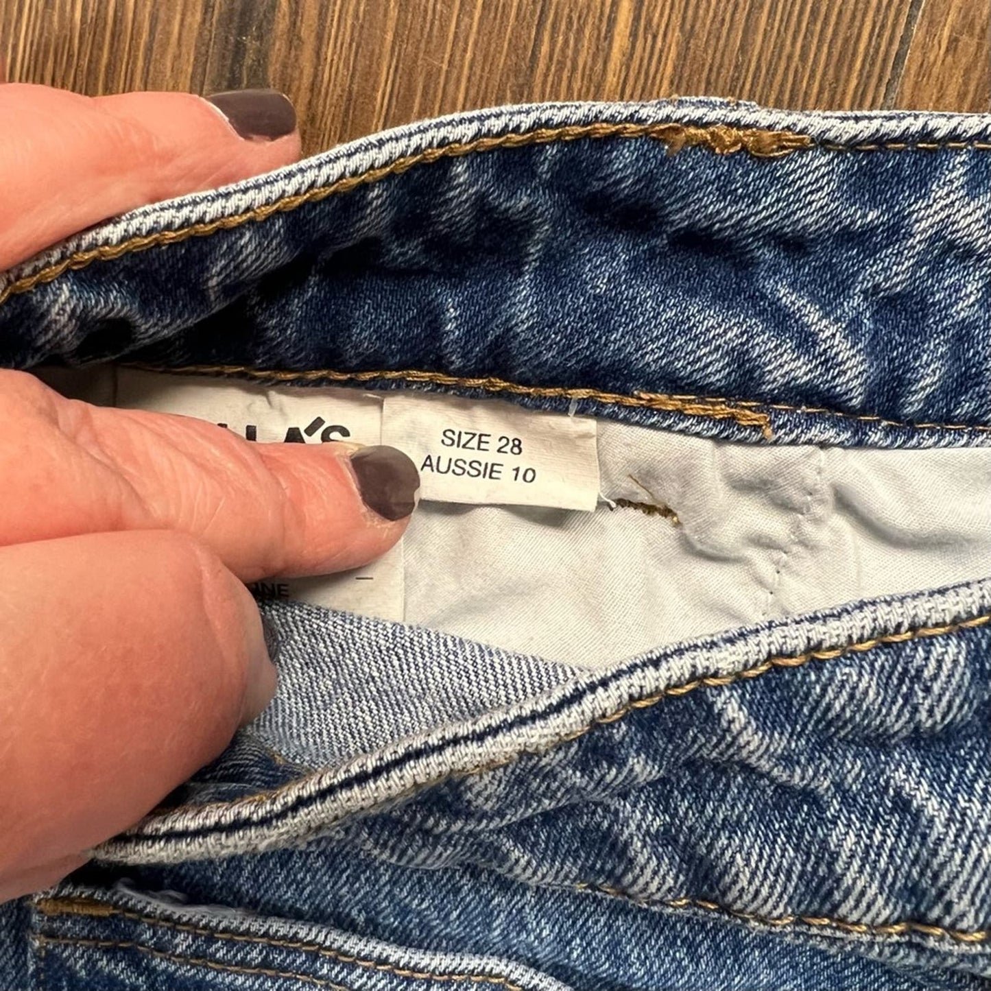 Rolla’s Claudia denim skirt in sweet stone SZ 28/6