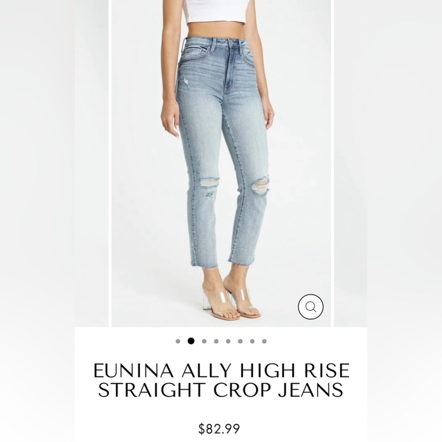 Eunina‎ ally high rise straight leg jeans SZ 13/12
