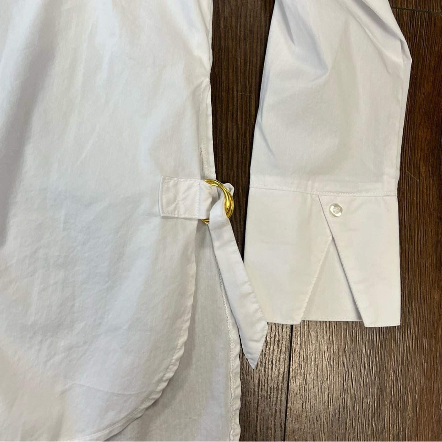 Ellen Tracy D-Ring button down shirt SZ SM