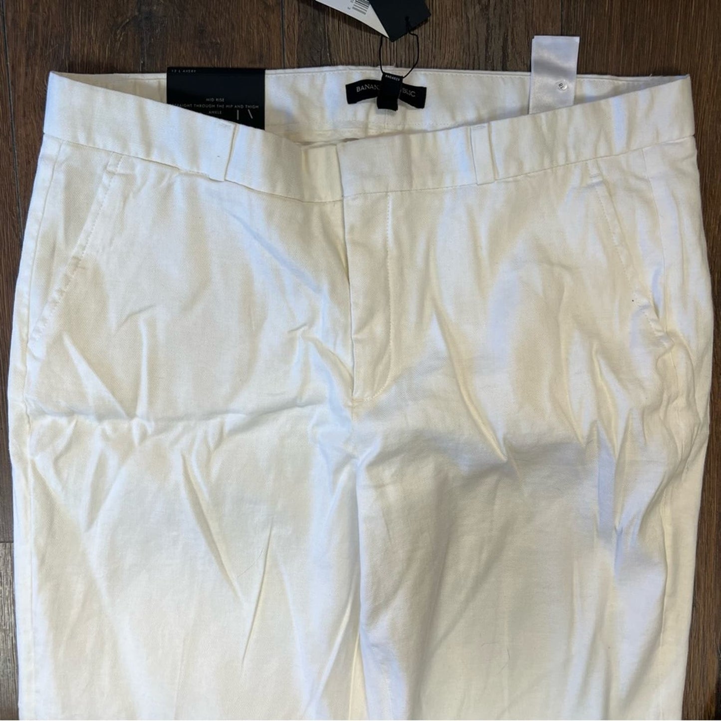 🆕 banana republic, white Avery cropped trouser SZ 12Long