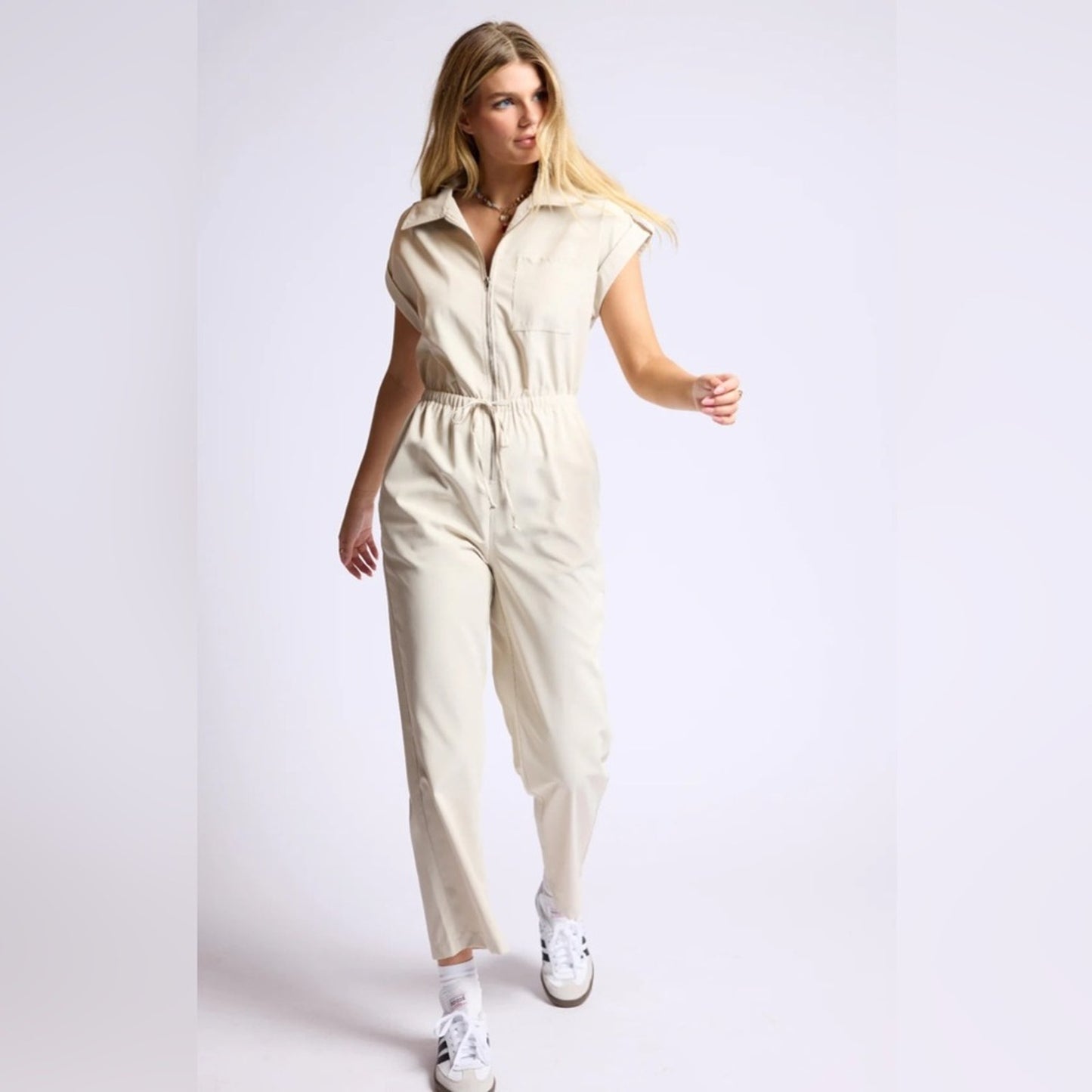 NEW‎ Sage the Label zip-up jumpsuit SZ SM