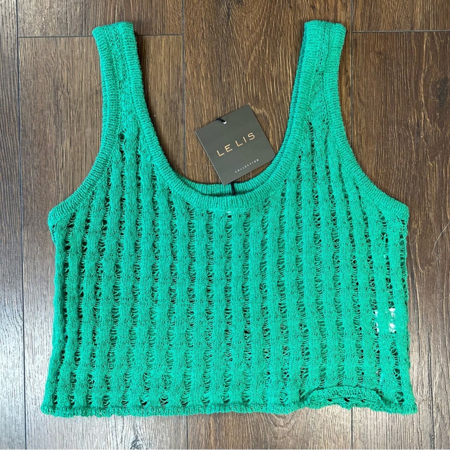 🆕 Le Lis green knit Mia tank SZ MED