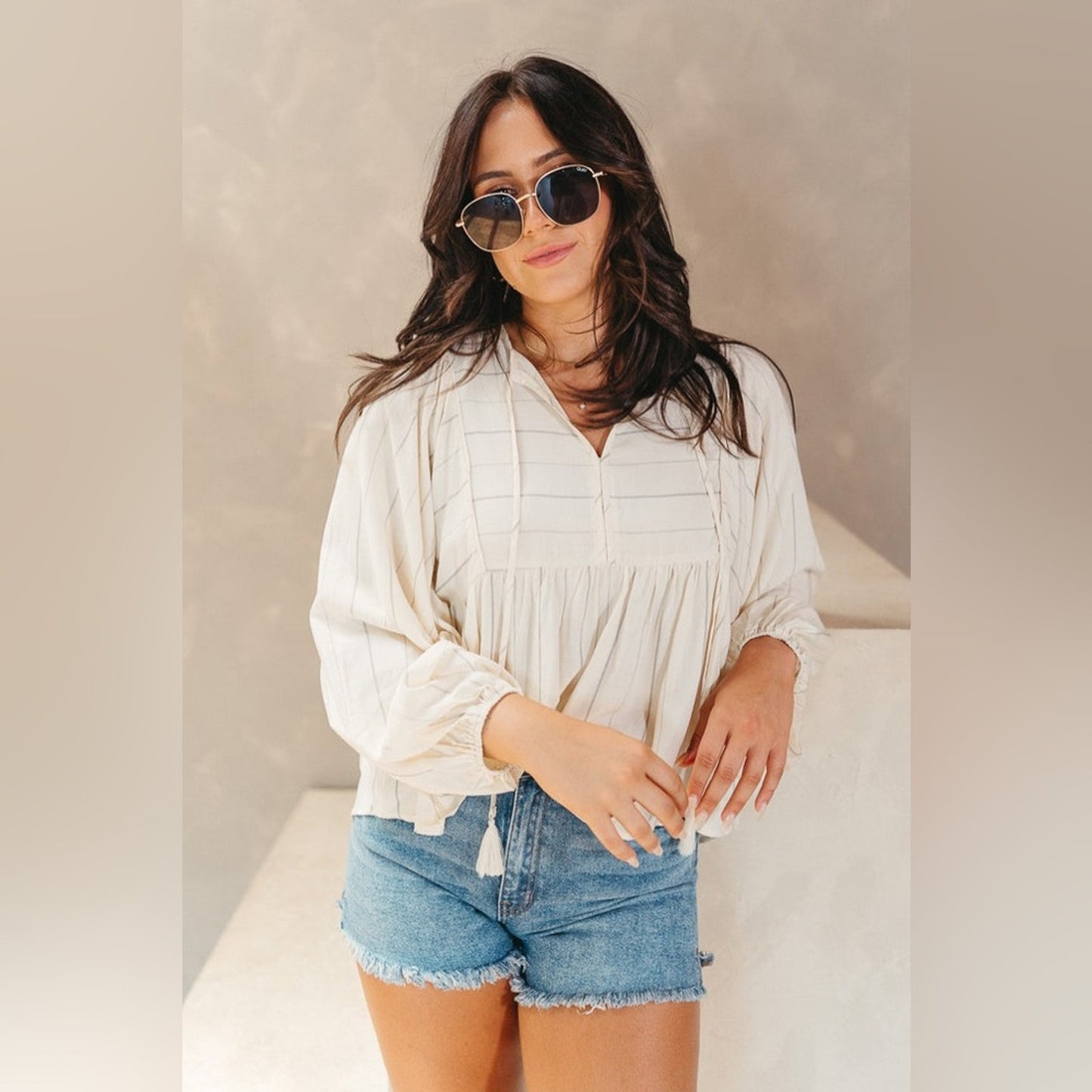 🆕 Promesa Inner Peace Top in Cream SZ SM