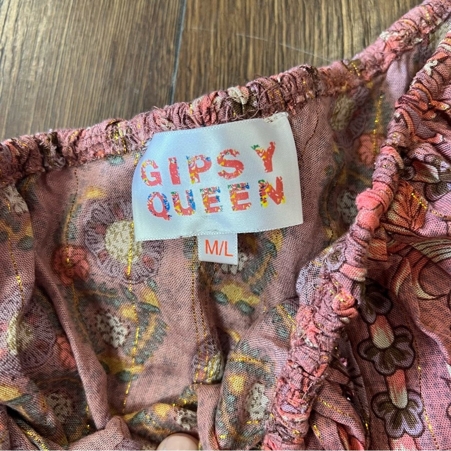 Gypsy Queen Paisley One Shoulder Mini Dress SZ M/L