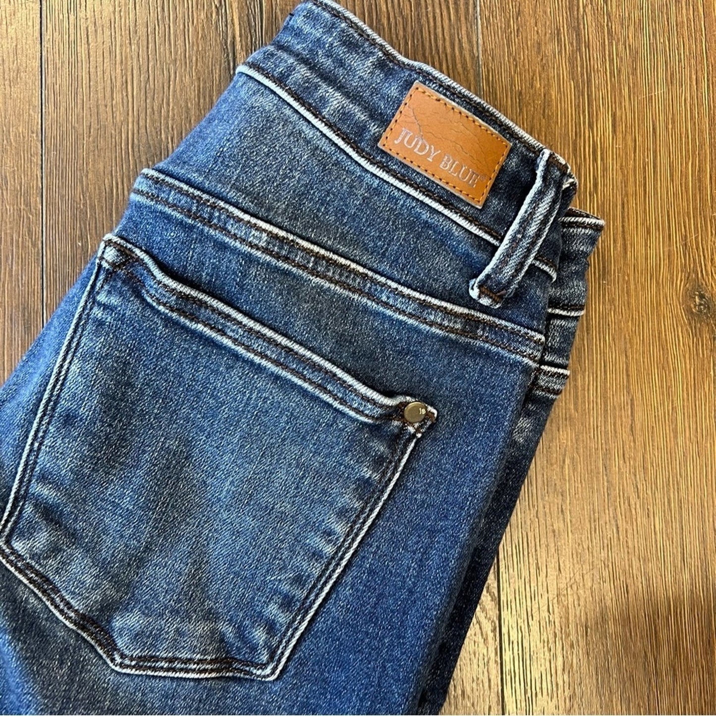 Judy Blue Love Story Dark Wash Cuffed Slim Fit SZ 1/25