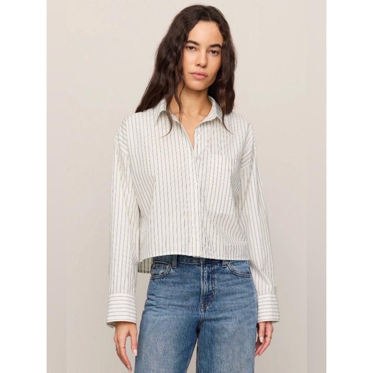 🆕 Z SUPPLY Women's Favorite Striped Button Up SZ SM