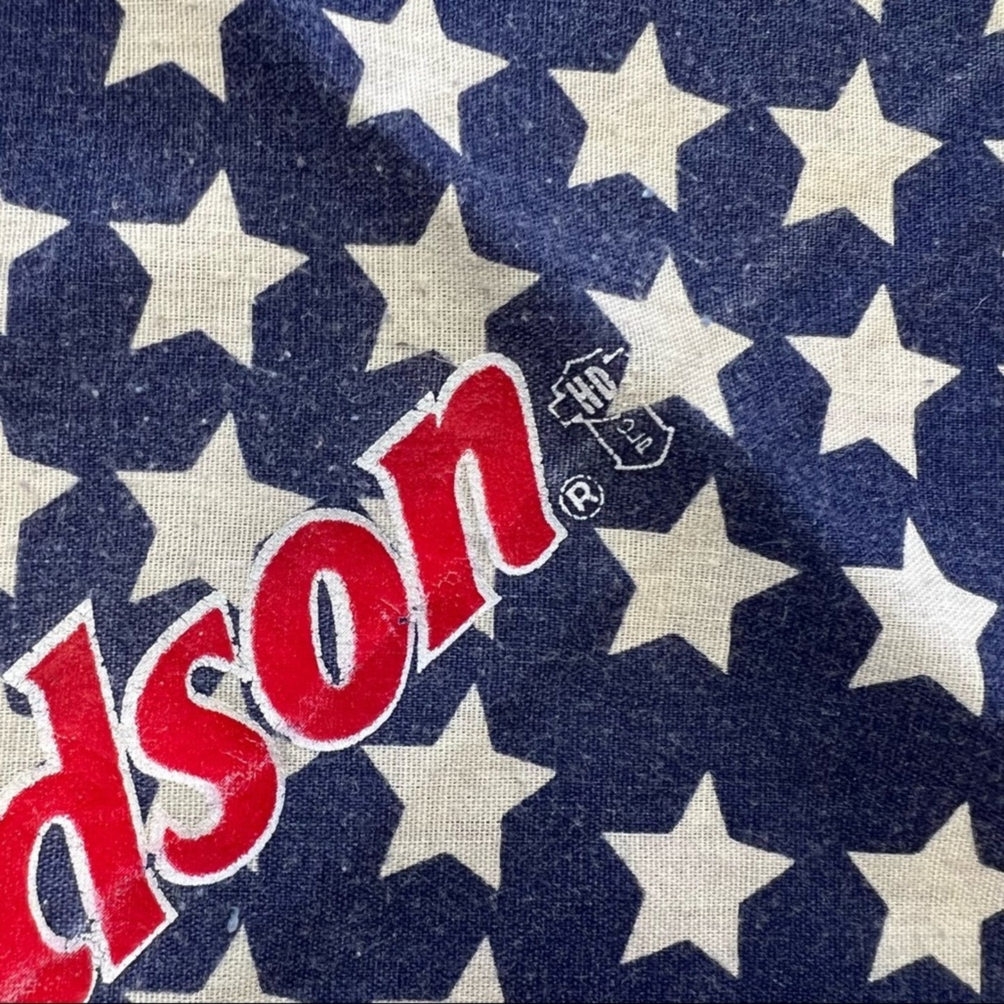 Vintage Harley-Davidson Made in USA American Flag bandana