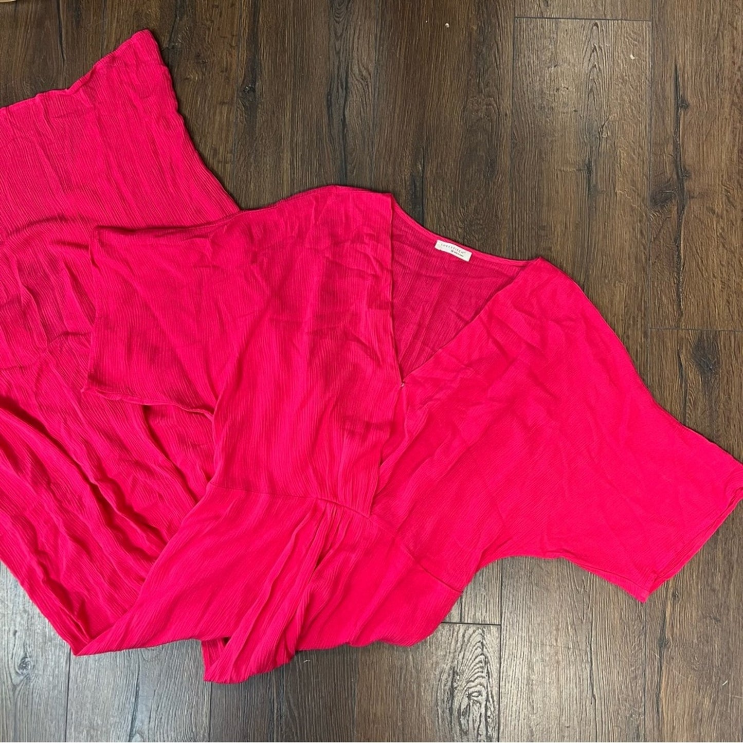 LOVESTITCH pink kimono midis dress SZ MED