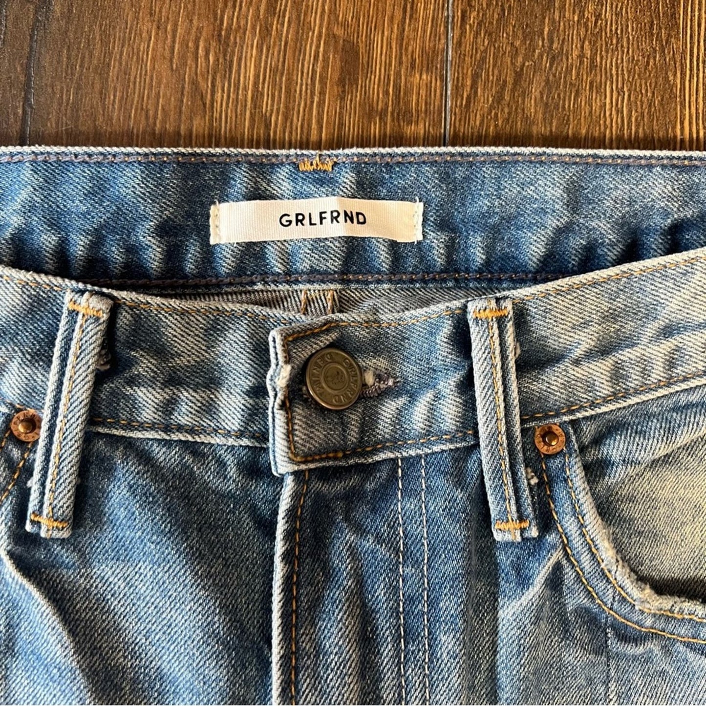 GRLFRND Cheryl Side Split Jean in Last Dance SZ 28/6