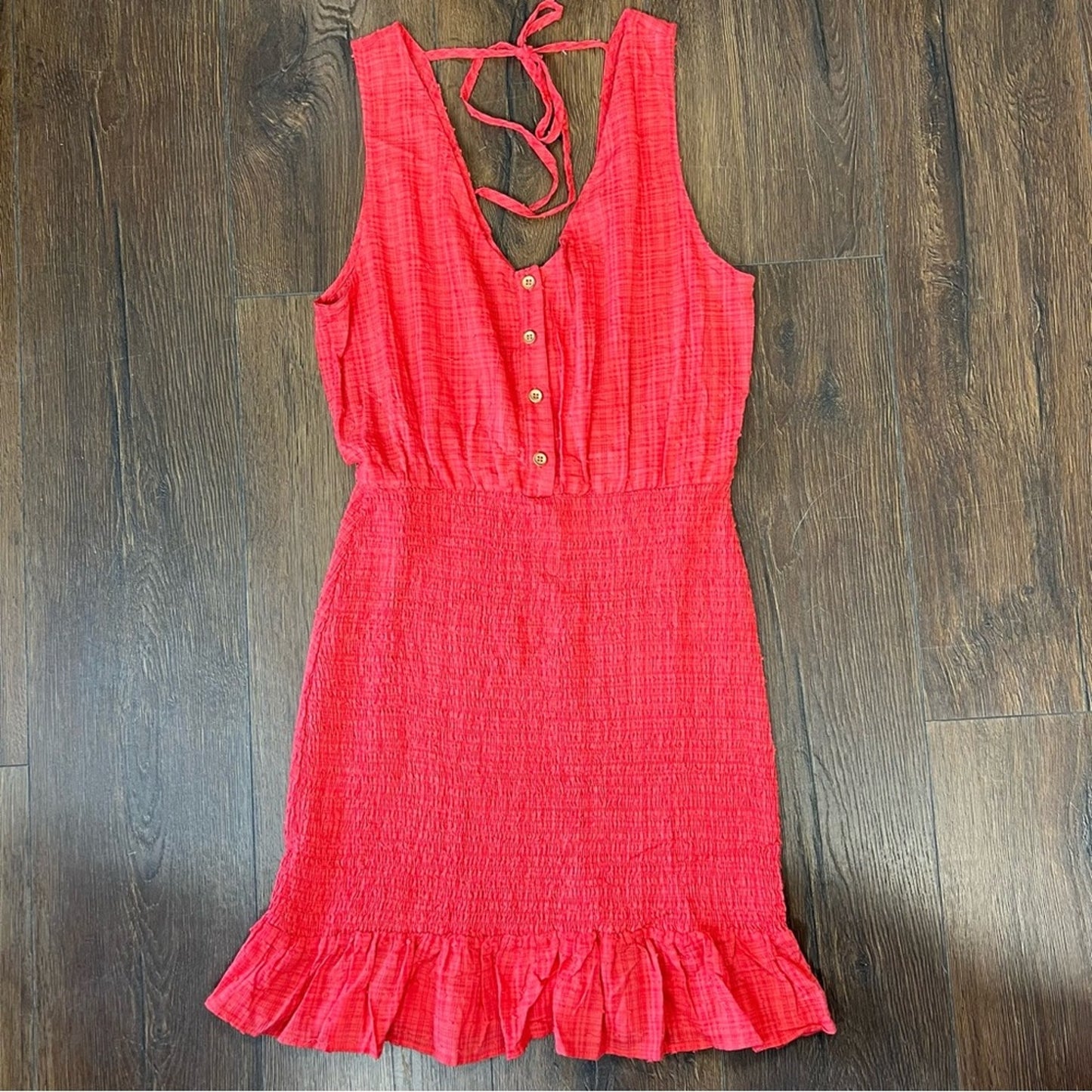 Promesa button front mini dress SZ LG