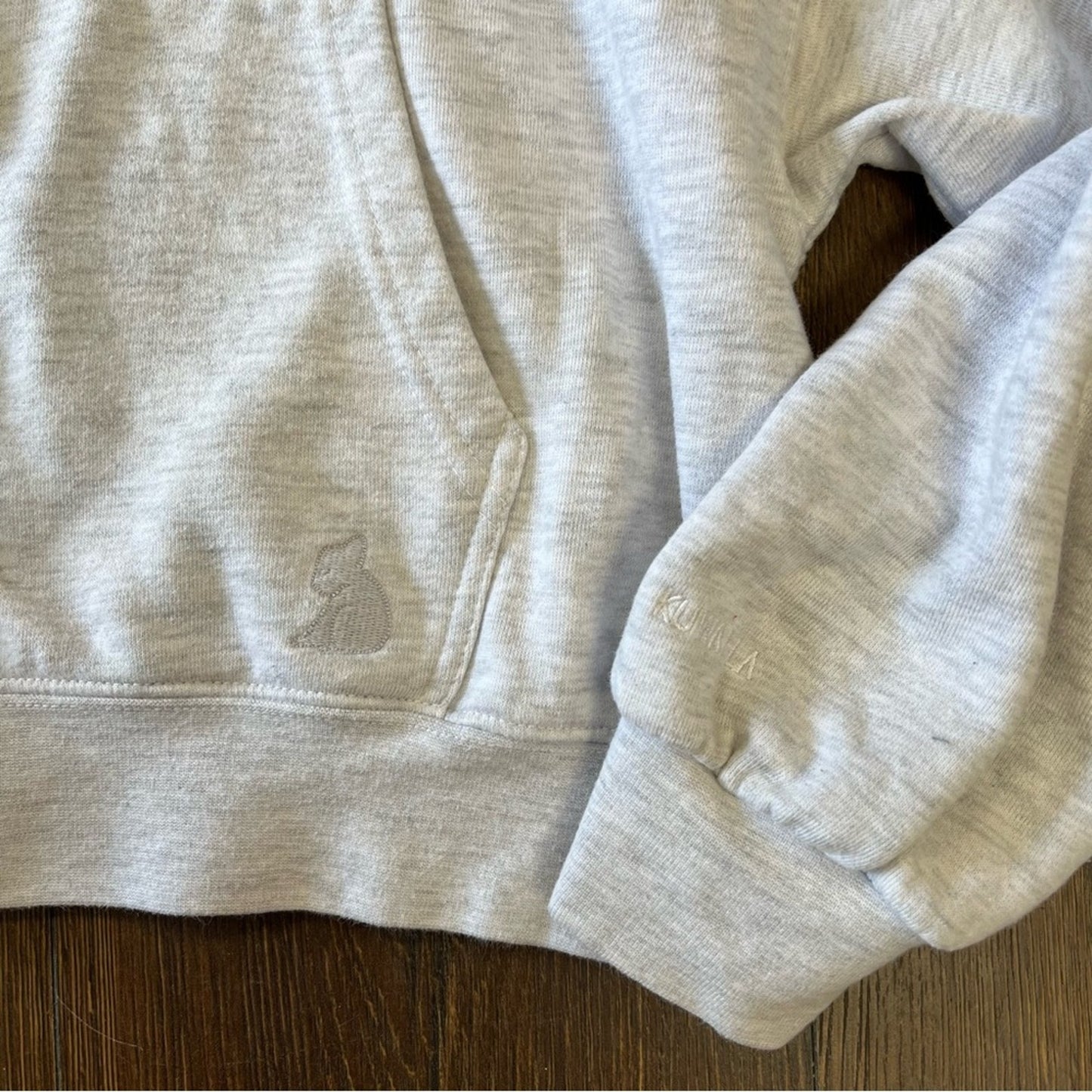Kuwalla Women's Cropped Zip Up Hoodie SZ LG