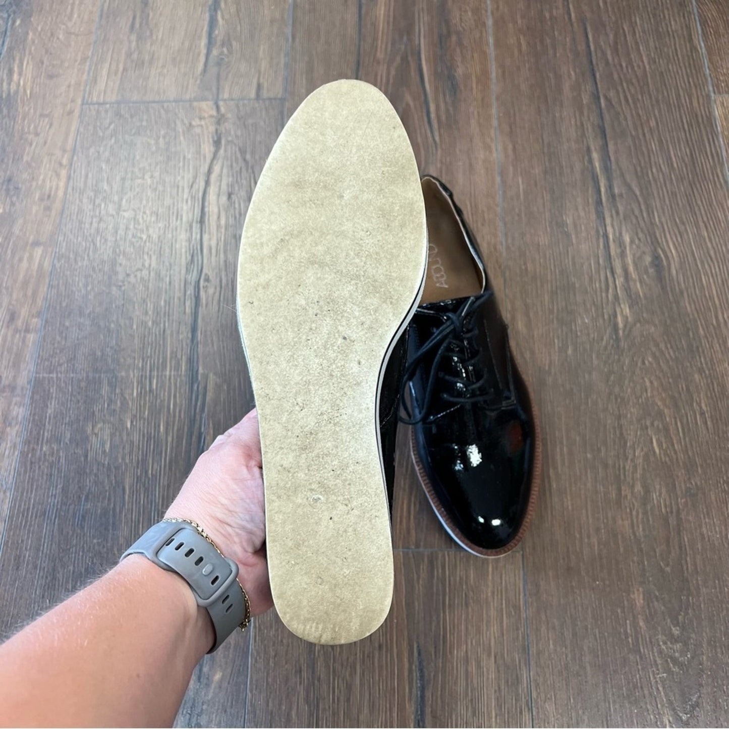 Abound black patten platform loafers SZ 7.5