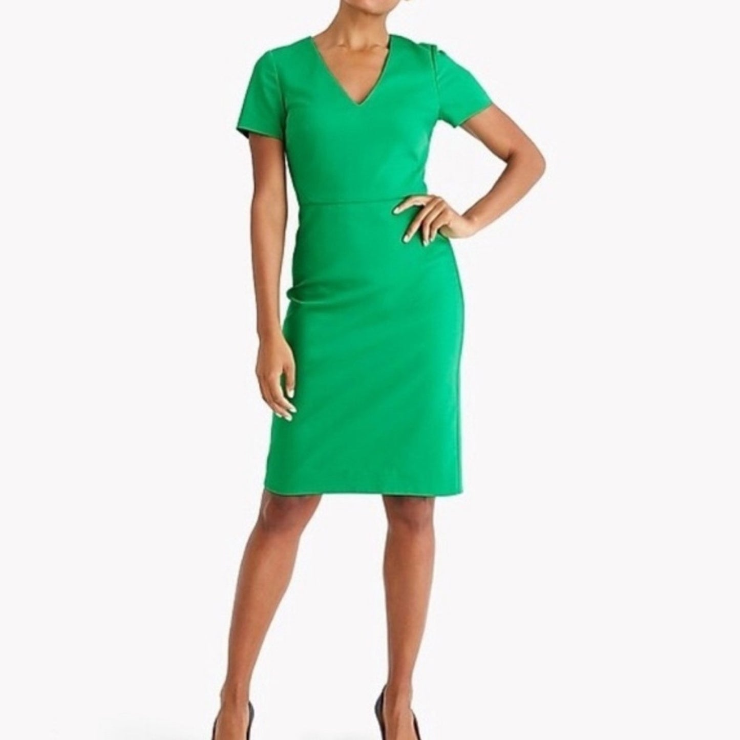 🆕 J. Crew cap sleeve v neck dress SZ 4