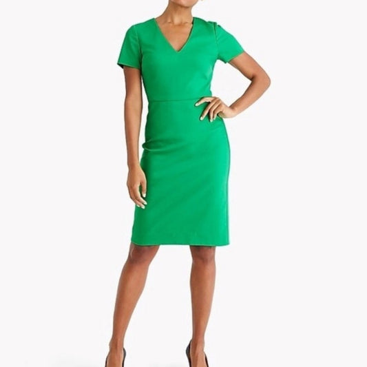 🆕 J. Crew cap sleeve v neck dress SZ 4