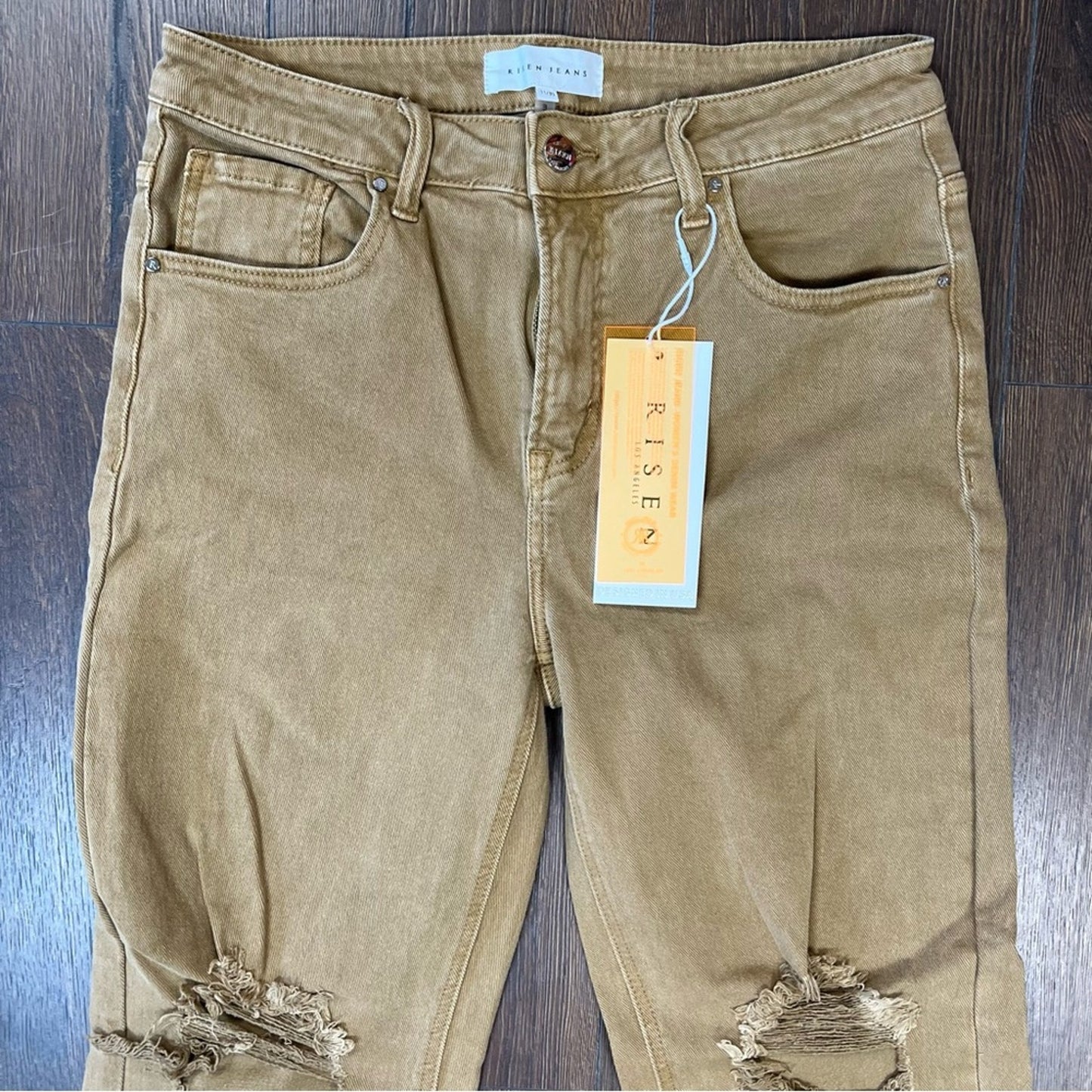 🆕 Risen Sand Distressed Straight Jean SZ 11/30