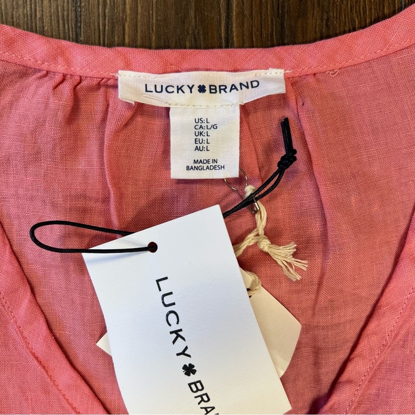 🆕 lucky brand, linen tiered, baby doll dress SZ LG