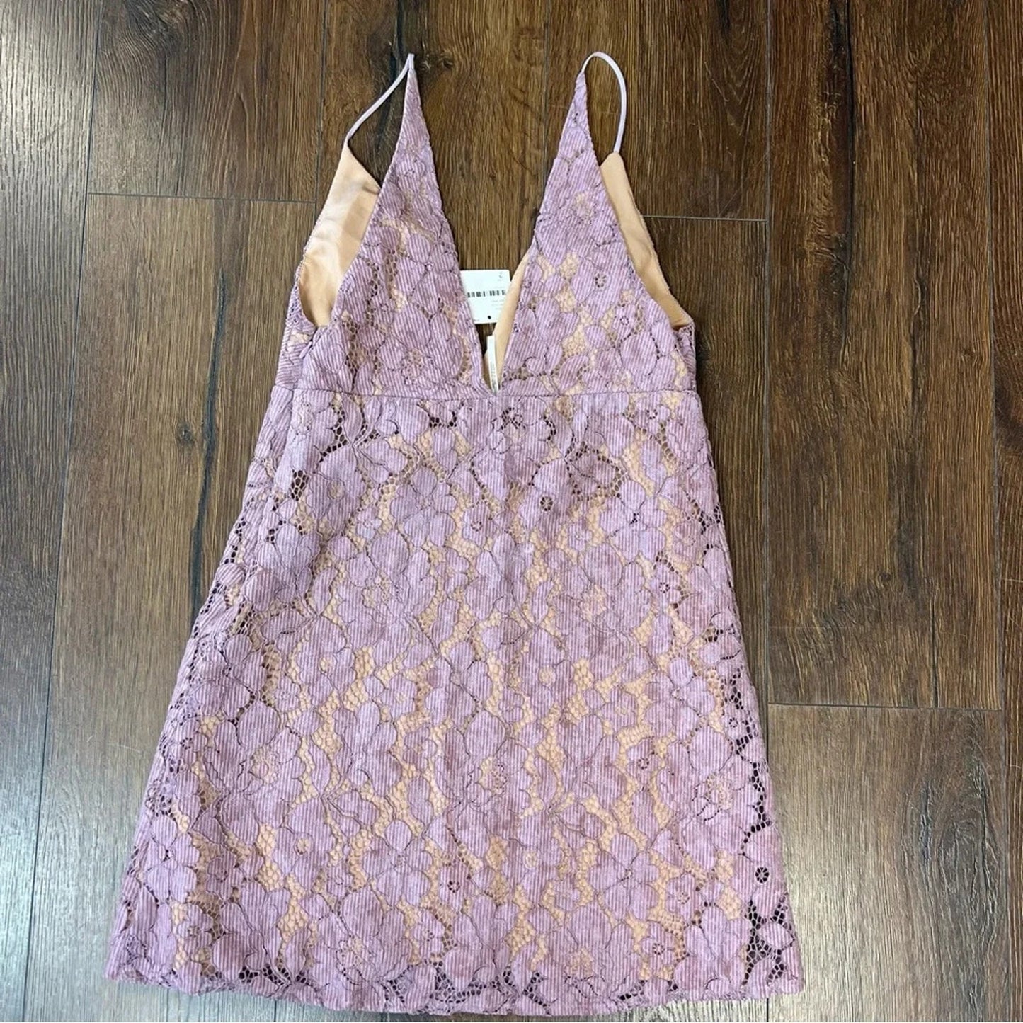 🆕 Free People lilac‎ lace mini dress SZ 2