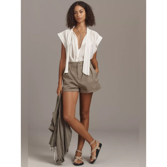 🆕 Pistola Felix High-Rise Pleated Shorts SZ 29