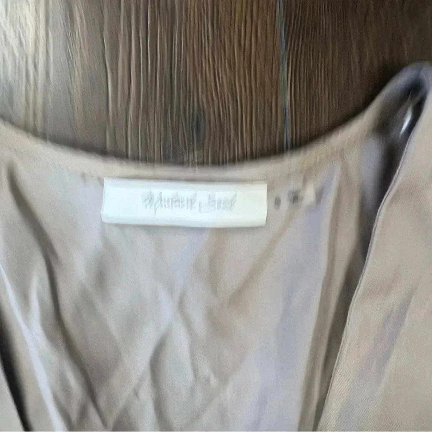 Mustard Seed Champagne deep V dress SZ SM