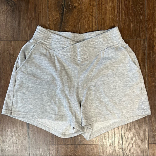 Mono B gray v front shorts SZ LG