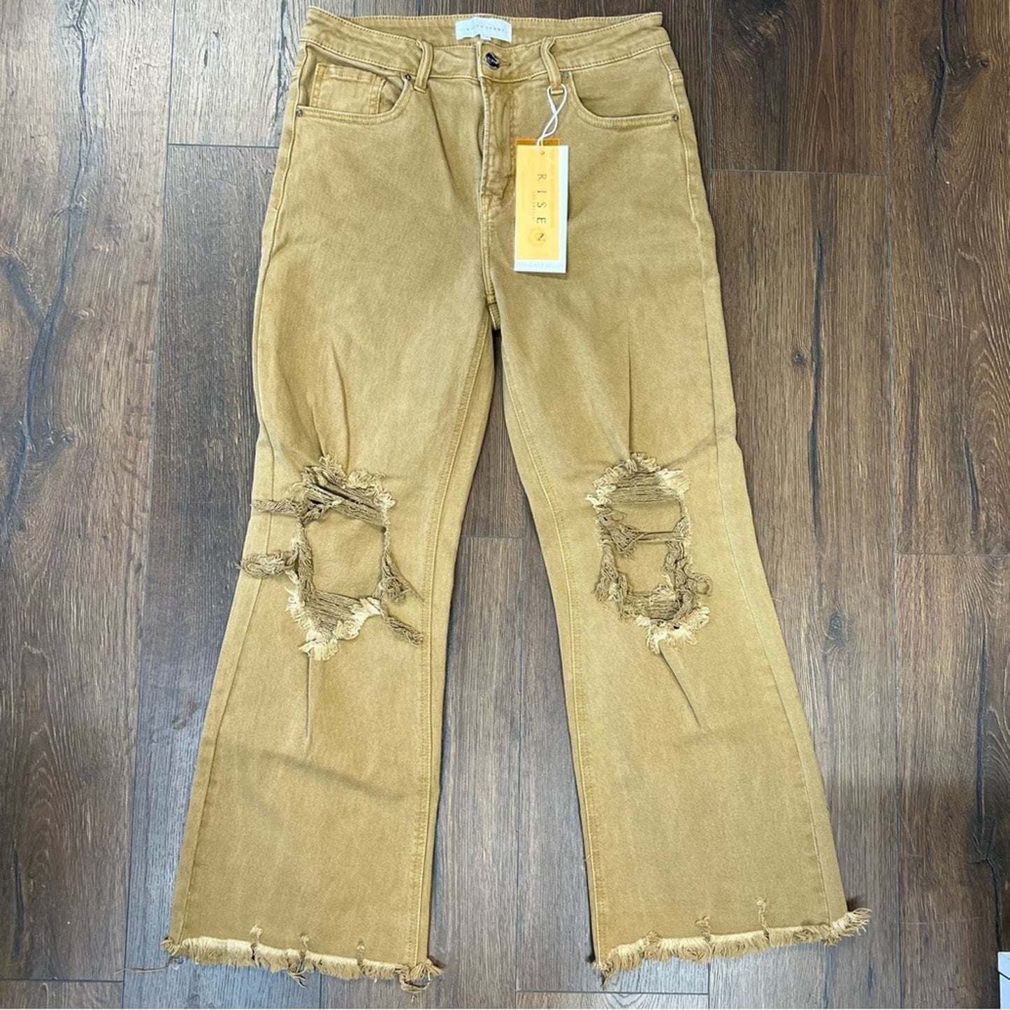 🆕 Risen Sand Distressed Straight Jean SZ 11/30