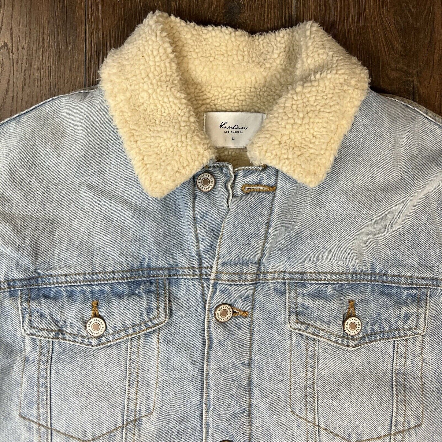 KANCAN Sonny Sherpa Trucker Jacket SZ MED