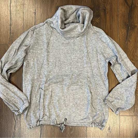 Cable & gauge Grey Cowlneck sweater SZ LG