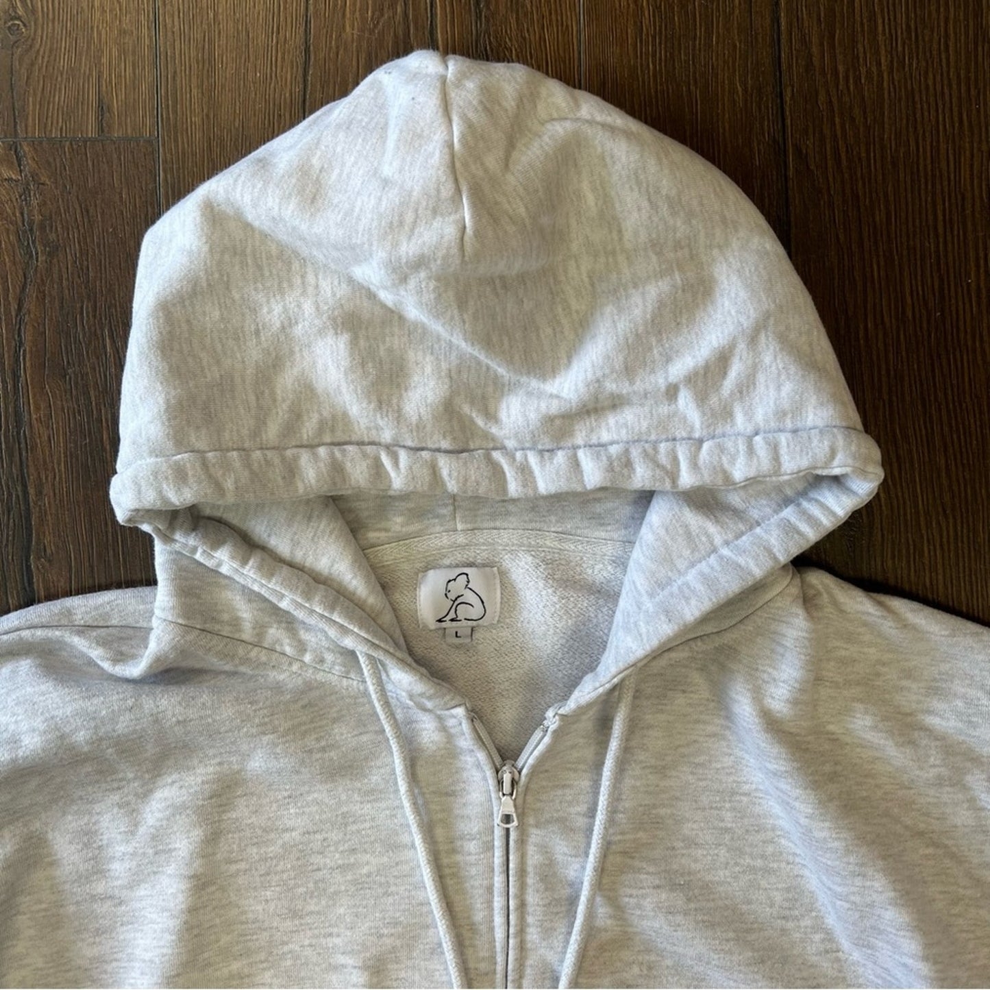 Kuwalla Women's Cropped Zip Up Hoodie SZ LG