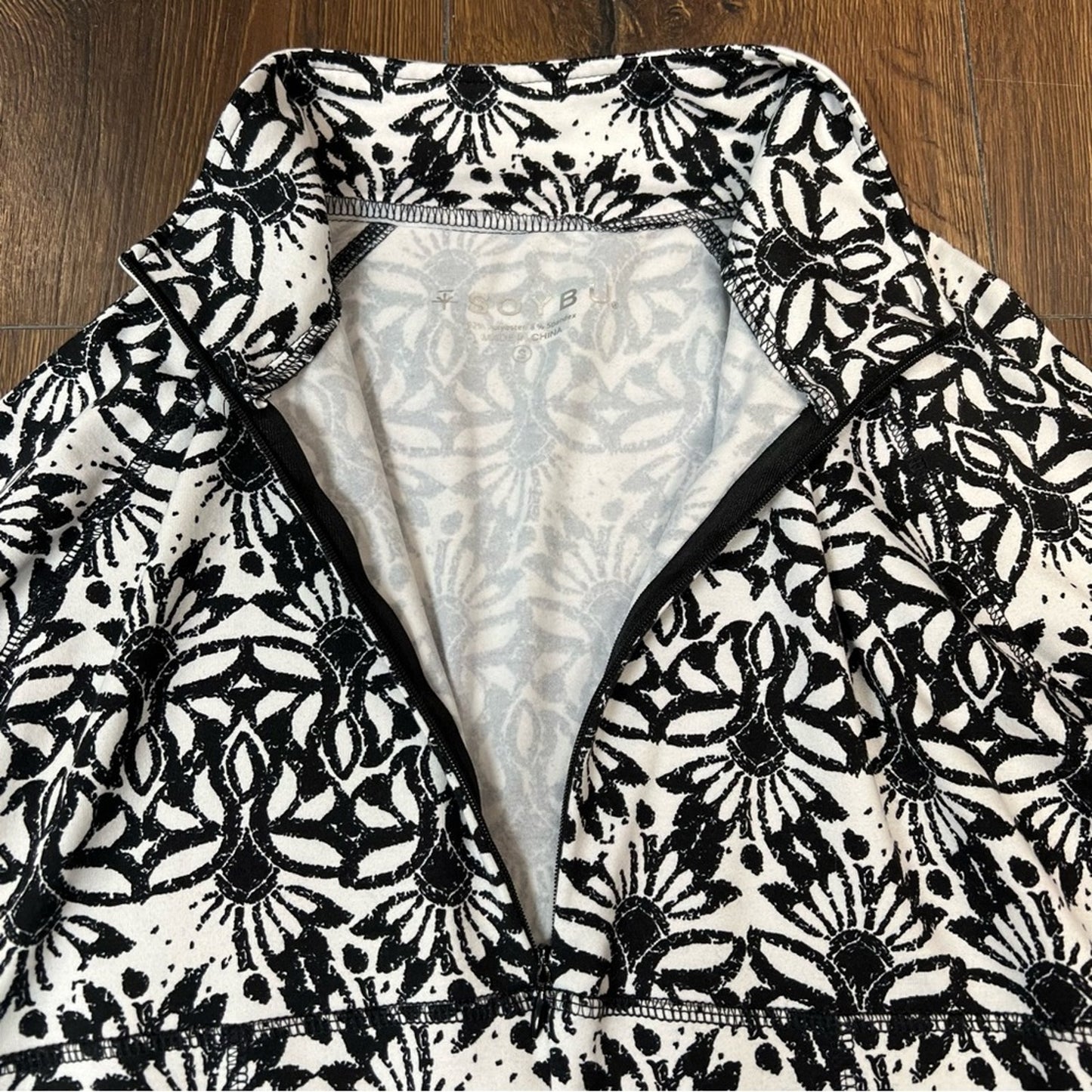 Soybu Women's Black And White Athletic Dress SZ SM