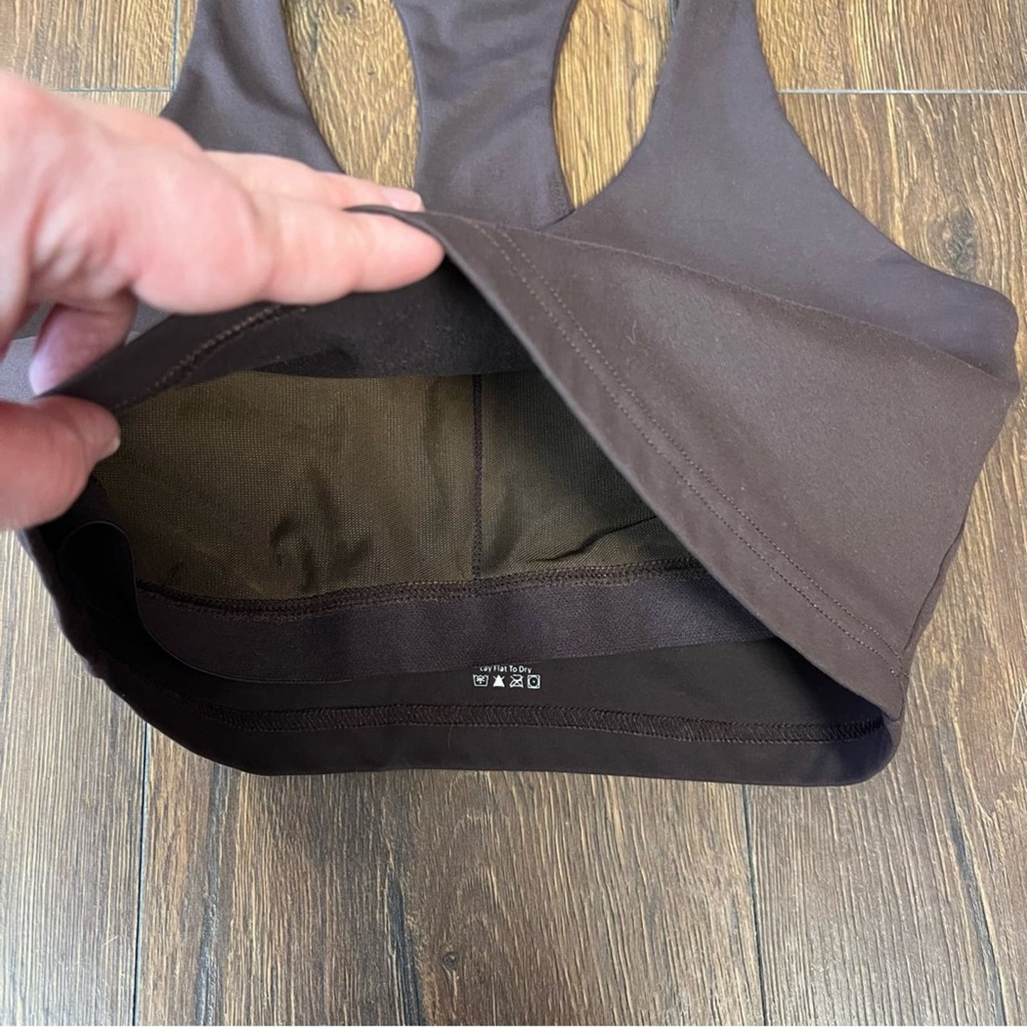 Level Active baseline crop bra SZ LG