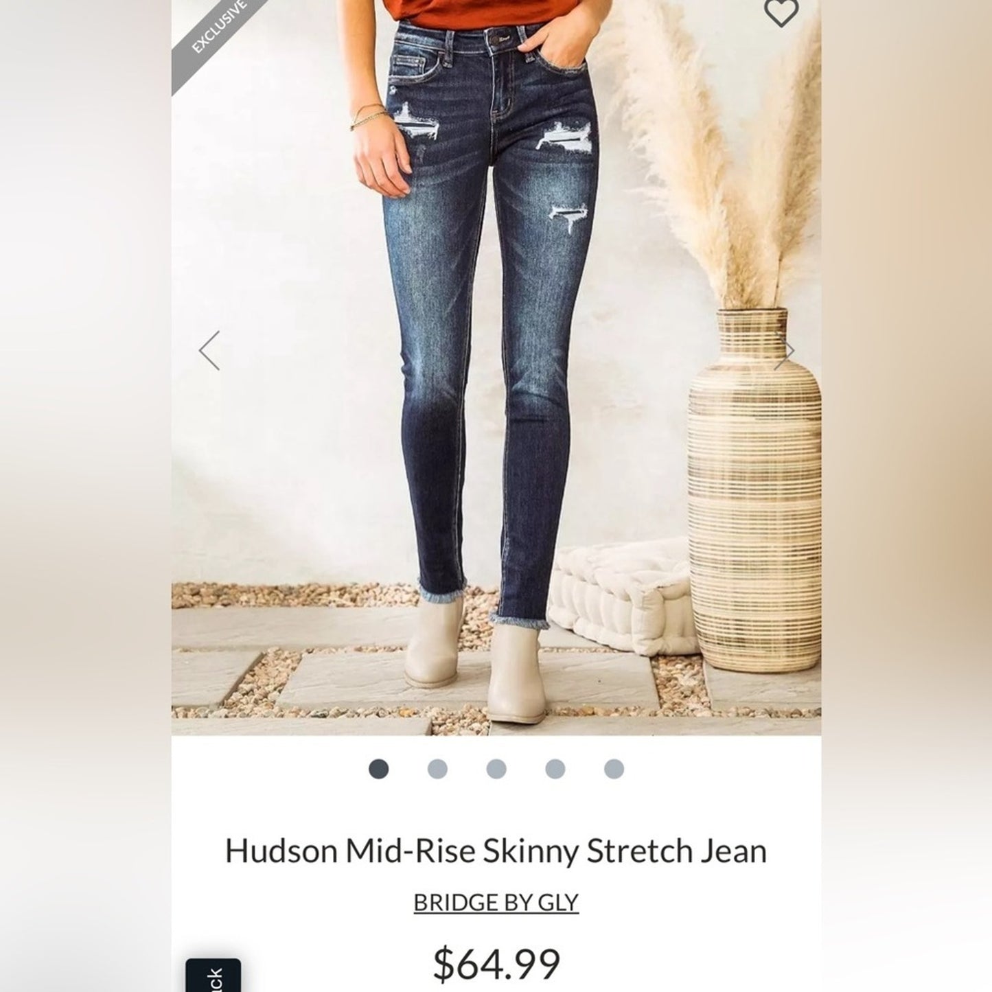 Bridge by Gly‎ Hudson Mid-Rise Skinny Stretch Jean SZ 25/0