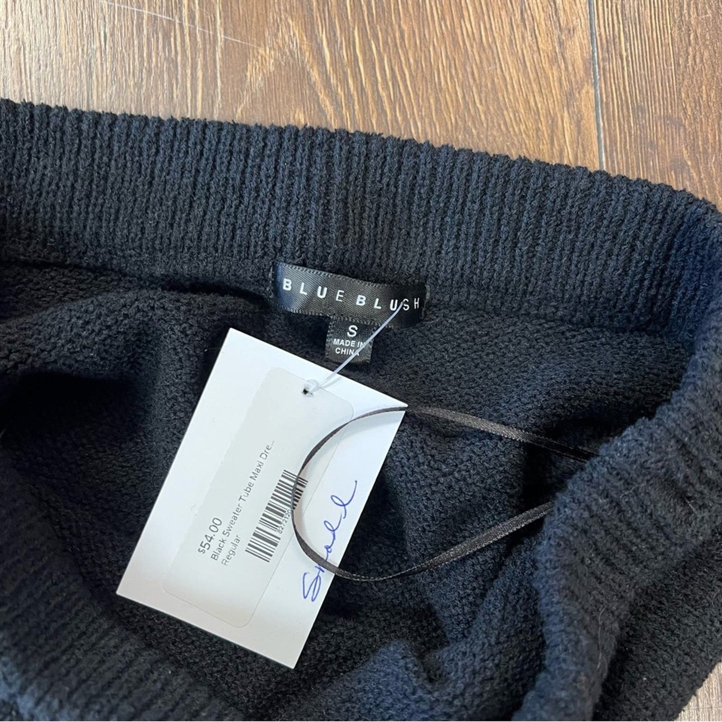 🆕 Blue Blush black sweater tube maxi dress SZ MED