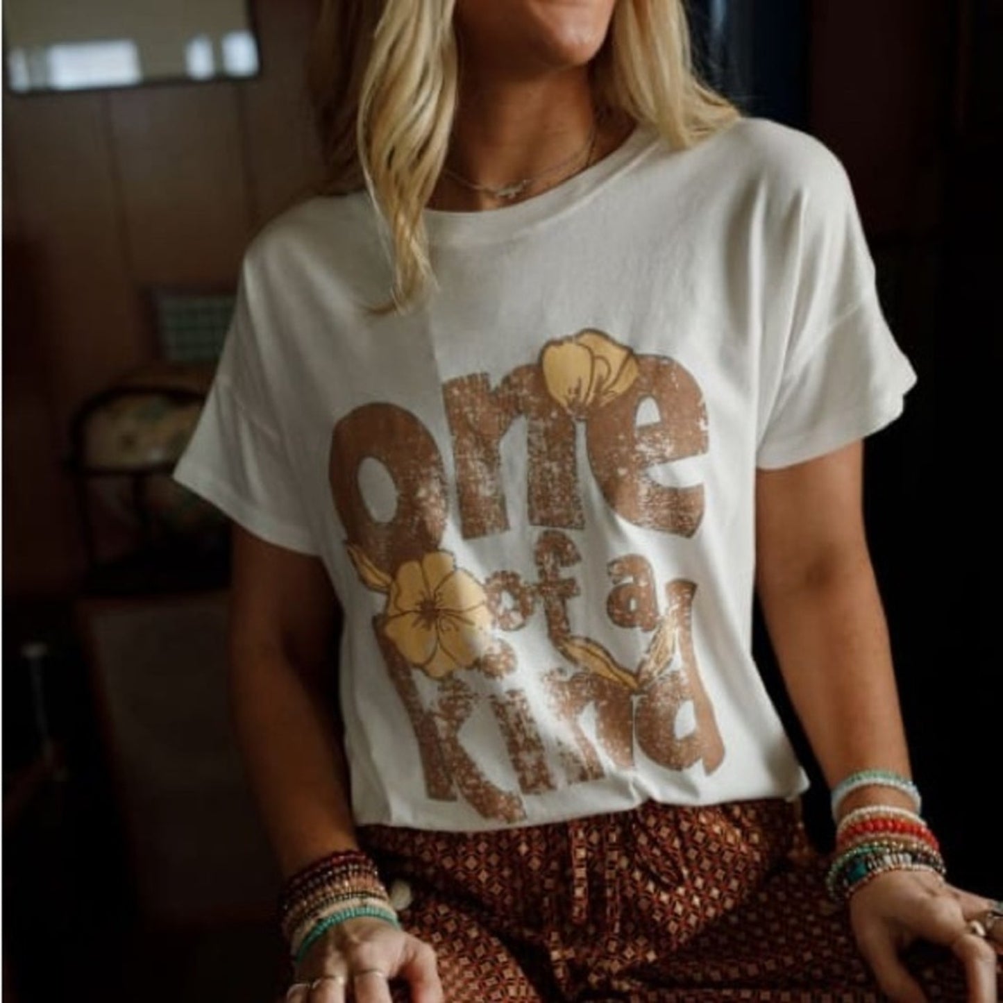 Vintage canvas one of a kind vintage wash graphic tee SZ SM