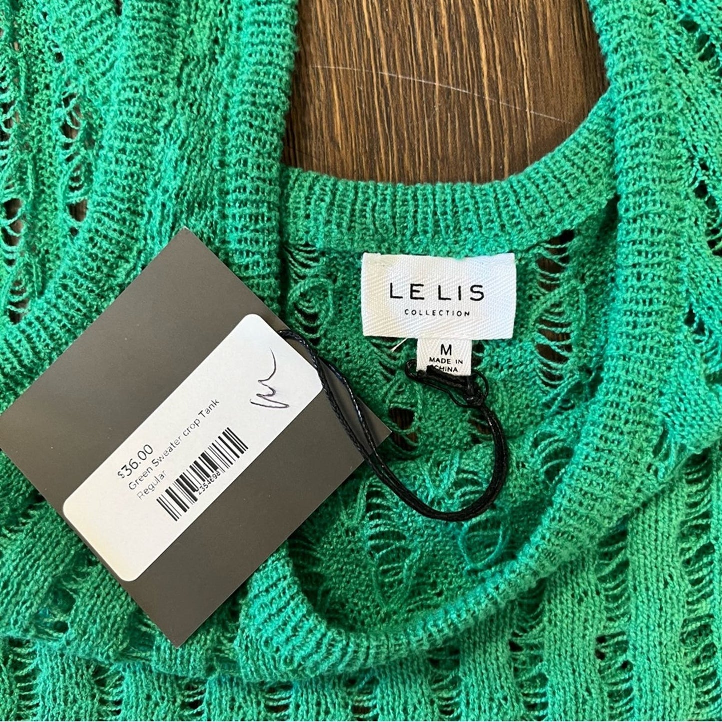 🆕 Le Lis green knit Mia tank SZ MED