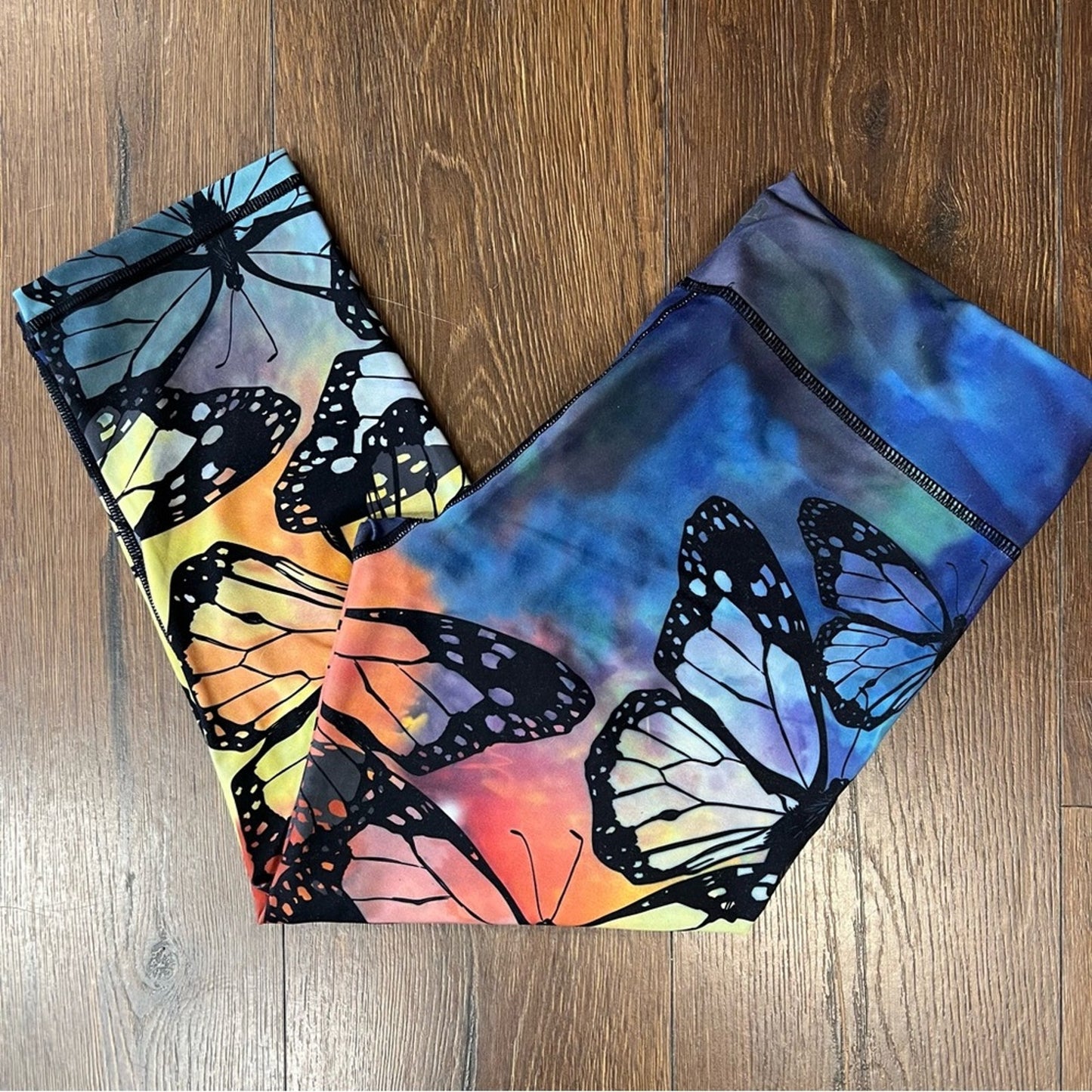 Matymats butterfly workout capris SZ XL