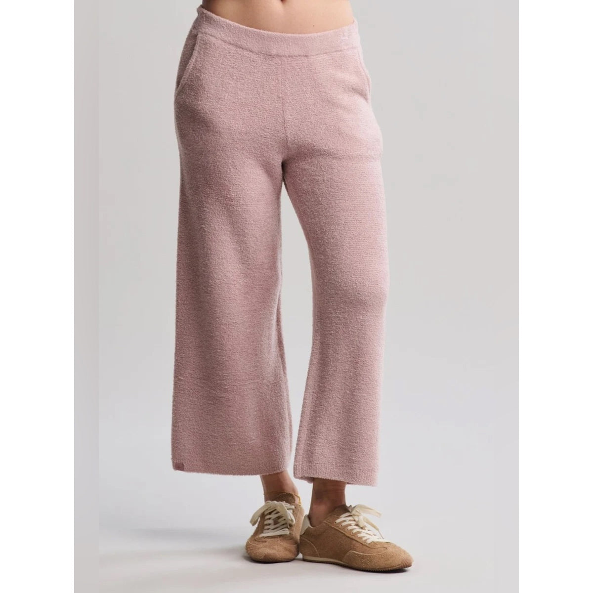 🆕 Barefoot Dreams Cozy Chic Lite Textured Crop Pant SZ SM