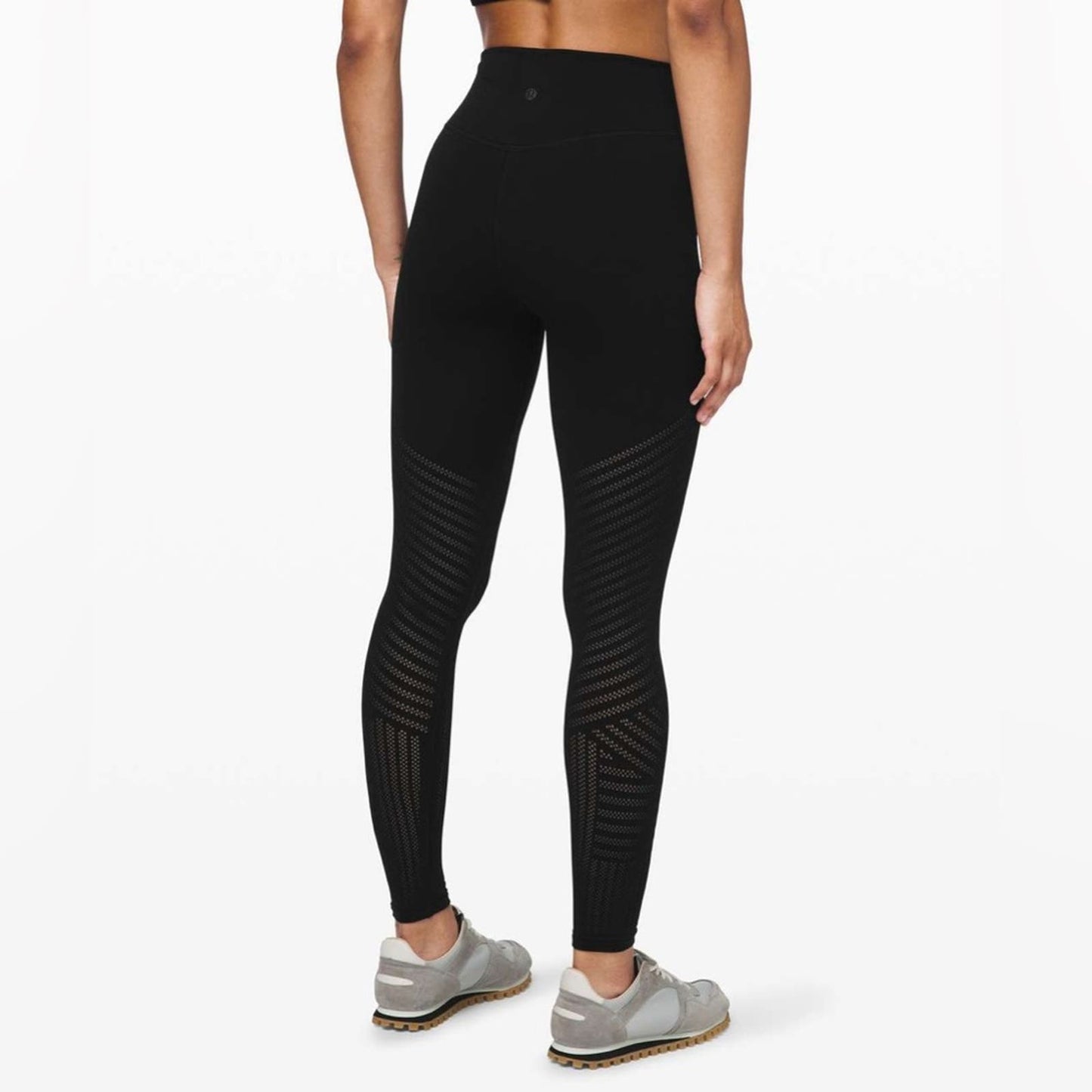 Lululemon Reveal Tight *Mesh Stripes SZ 8