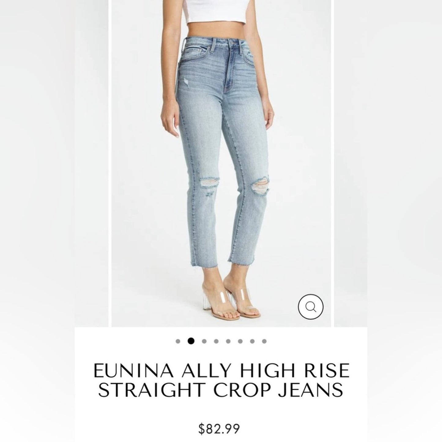 Eunina ally high rise straight leg jeans SZ 13/12