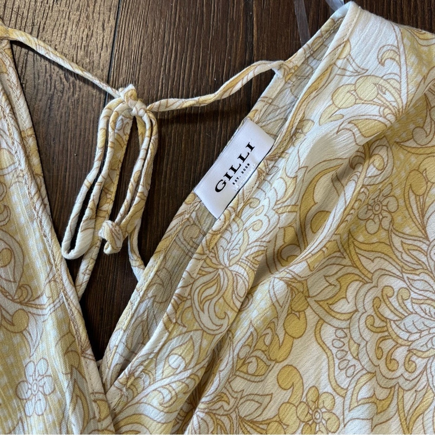 GILLI True Sunny Paisley Print Dress SZ LG