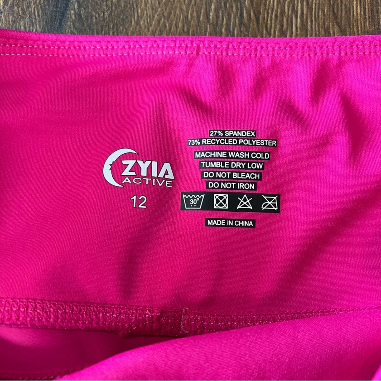 ZYIA party pink pocket light and tight SZ 12