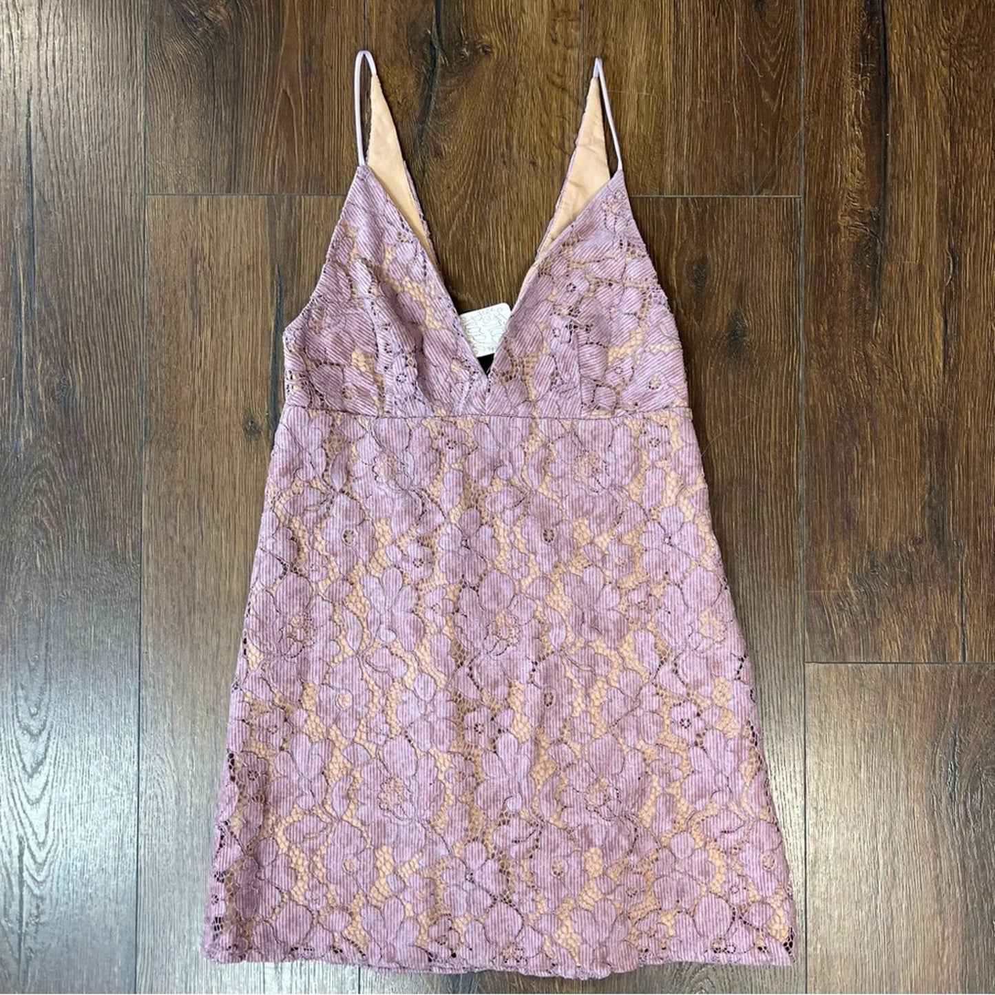 🆕 Free People dangerous love lilac lace mini dress SZ 2