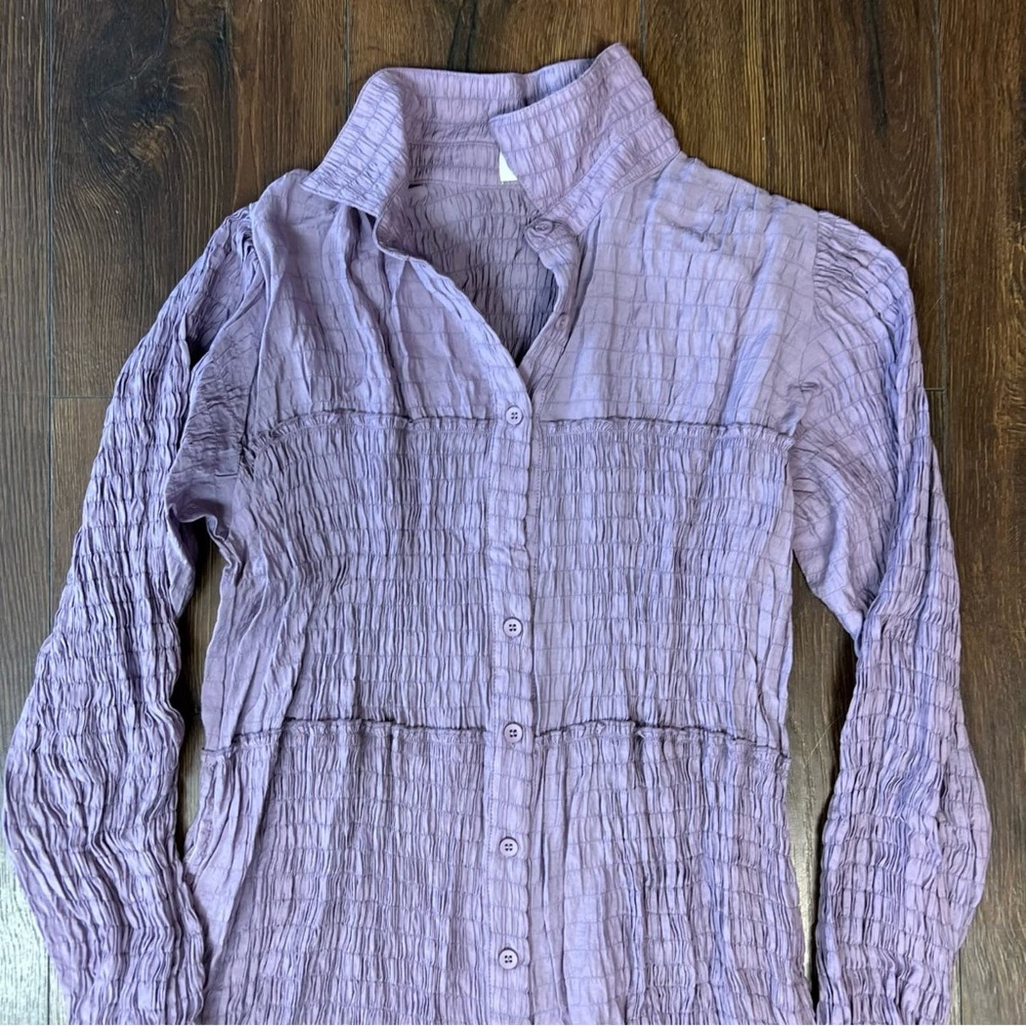 Solid Casual Long Sleeve Tunic Dress SZ SM