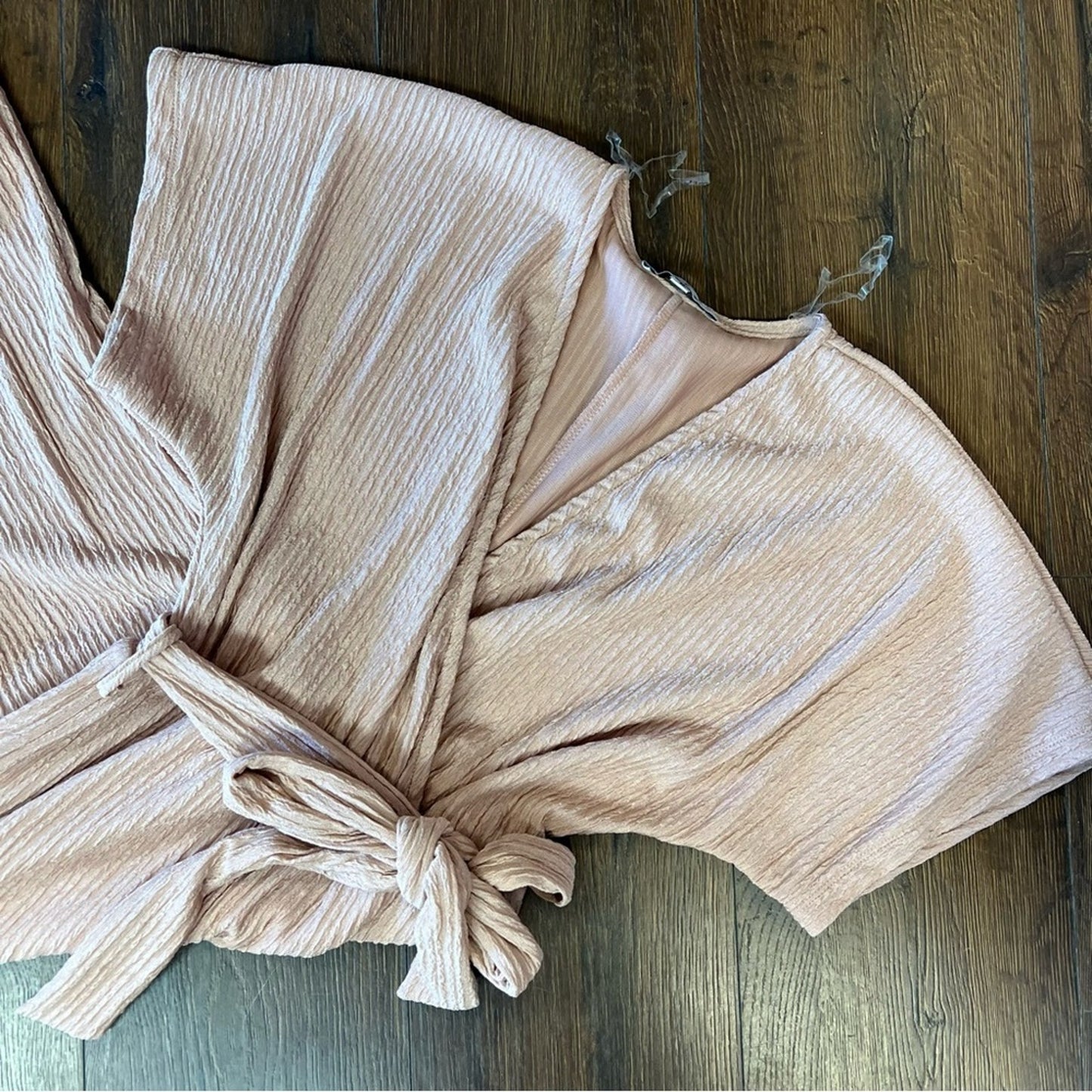 HYFVE pink crinkle jumpsuit SZ SM