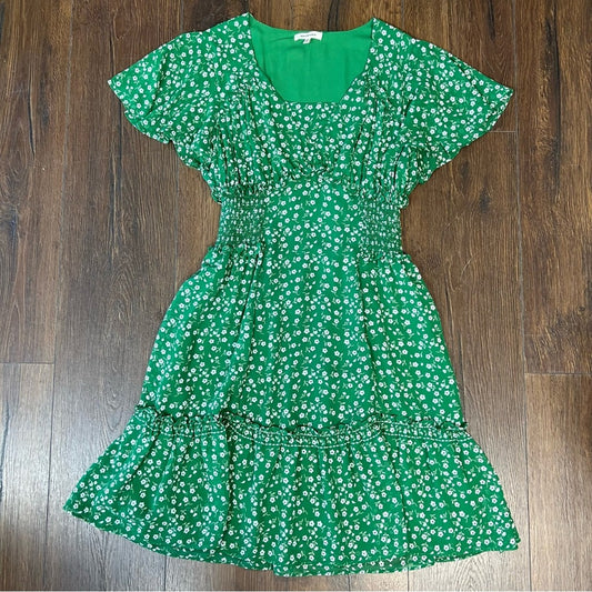 Max studio green floral dress SZ SM