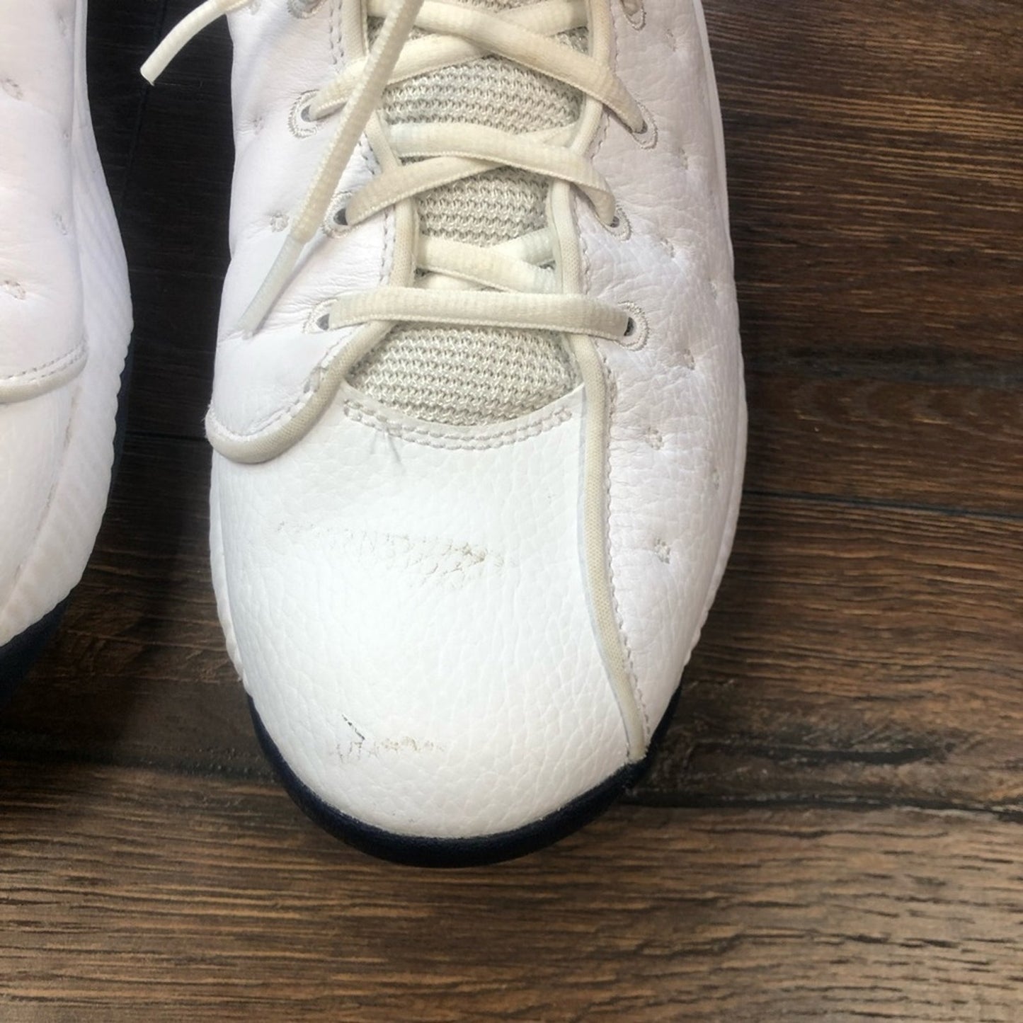 Men's Nike Air  Jordan White Leather Jumpman Team ll Size 12