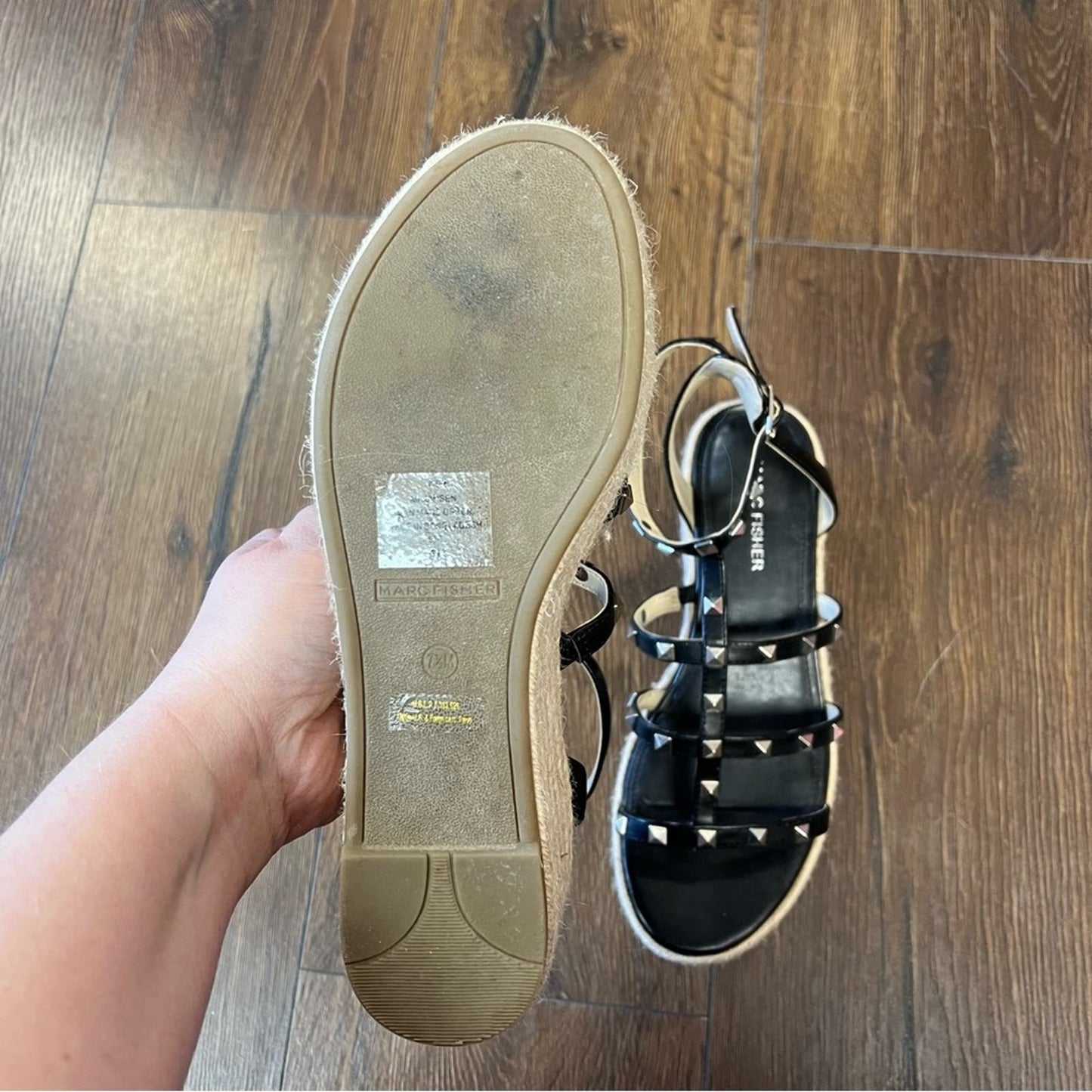 Marc Fisher Jansen Espadrille Wedge Sandal SZ 7.5