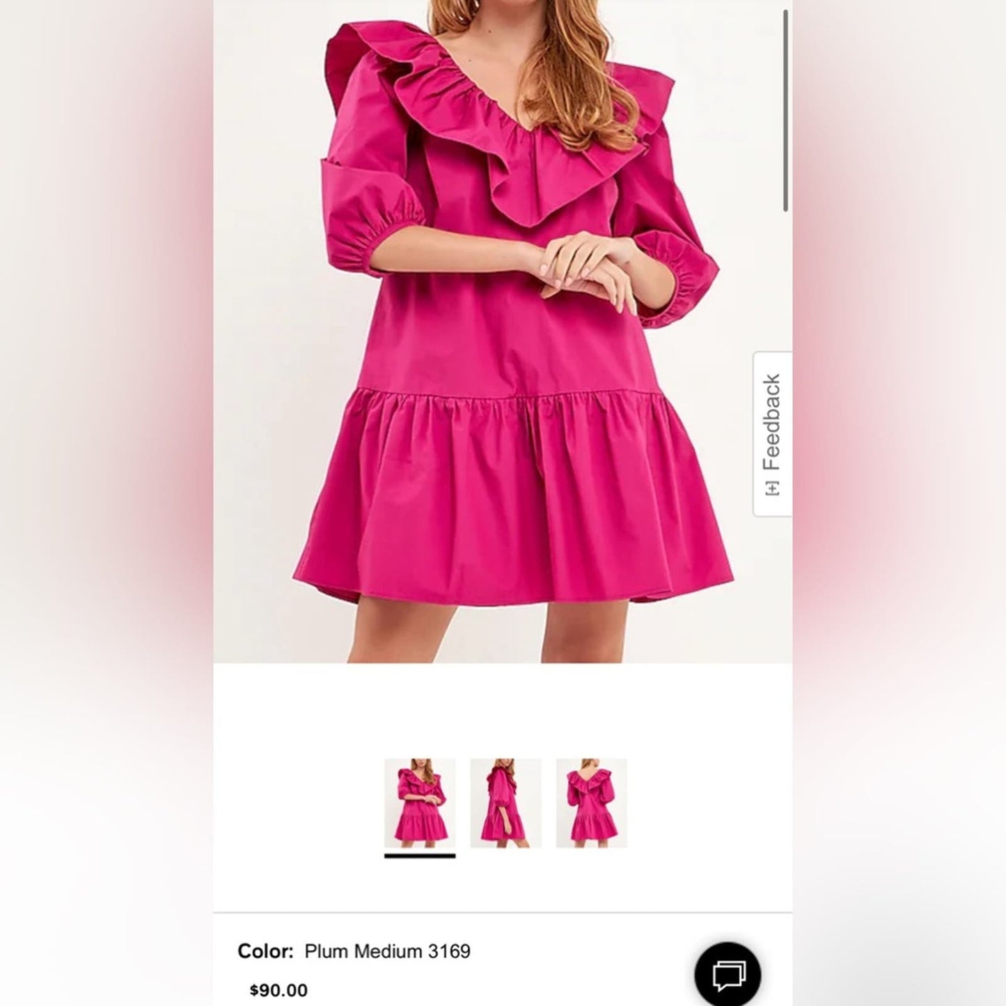 🆕 English Factory Long Sleeve Ruffled Mini Dress SZ SM